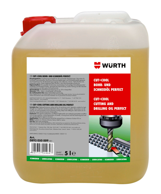 Bohr- und Schneidöl CUT+COOL Perfect SHNDOEL-PERFECT-(CUT-COOL)-5LTR