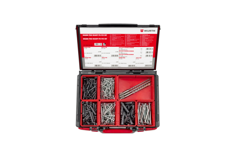 Kunststoff-Allzweckdübel SHARK Pro READY-TO-FIX Sortiment 355-teilig