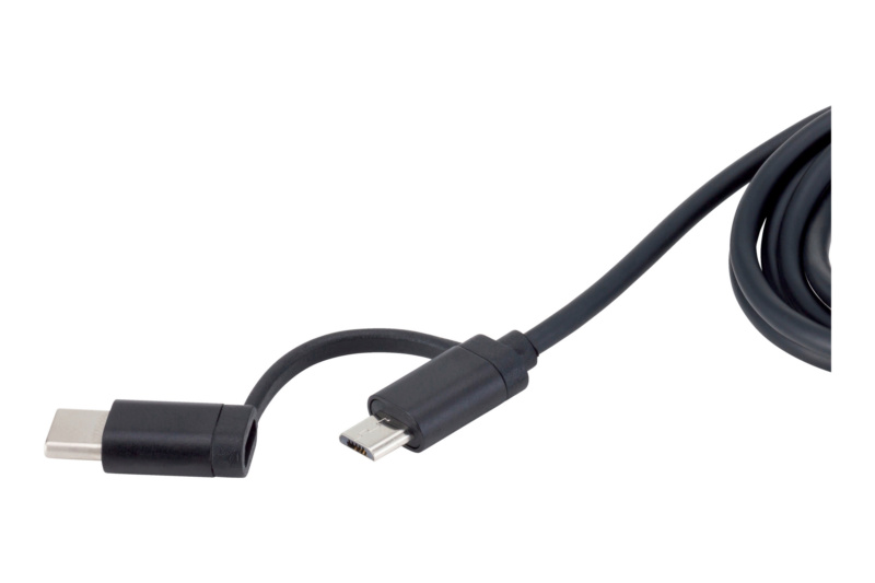 Daten- und Ladekabel 2 in 1 USB Micro und USB Type C / USB Type A