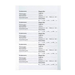 Ersatzetikett für Rad-/Reifenanhänger Ventil