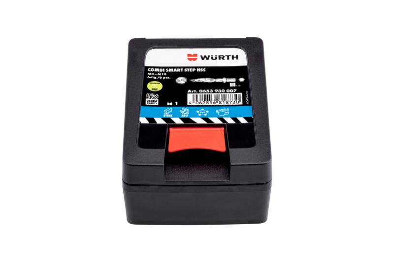 Kombi-Gewindebohrer Sortiment M3 - M10 Bit HSS SMART STEP 6-teilig