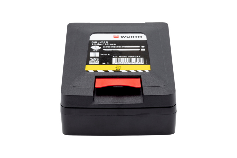 Maschinengewindebohrer Sortiment Alu-Profi Durchgangsloch M3-M12 14-tlg.