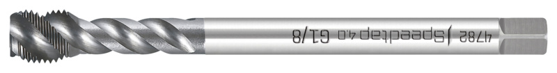 HSS/PM ST4.0 Uni DIN 5156 spiral genutet HD MGBO-GRNDLO-ST4.0-HSCOPM-UNI-HD-G1/8