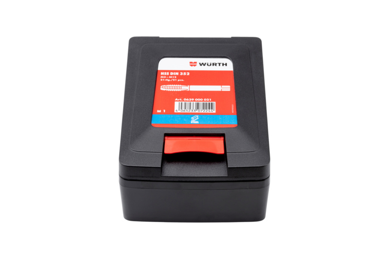 Handgewindebohrer-Kassette HSS 21-teilig DIN 352