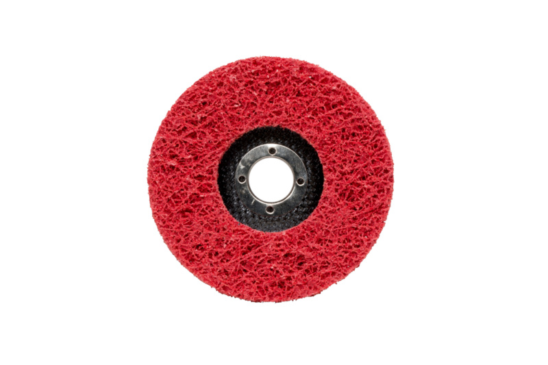 SHLFSHB-NYLVLI-ROT-D115MM Ø 115 x 22,23 / 4,5" mit Gewebeteller