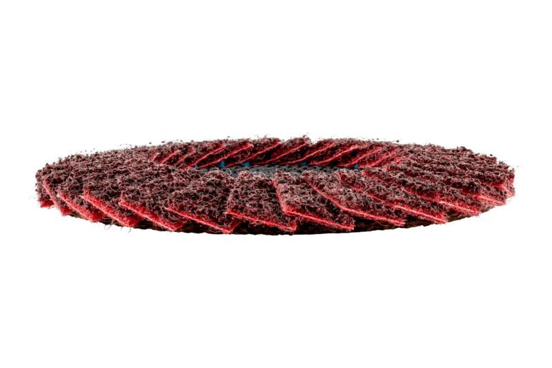 Vlies-Lamellenfächerschleifscheibe RED PERFECT 3D SHLFSHB-NYLVLI-MITTEL-125X22,2