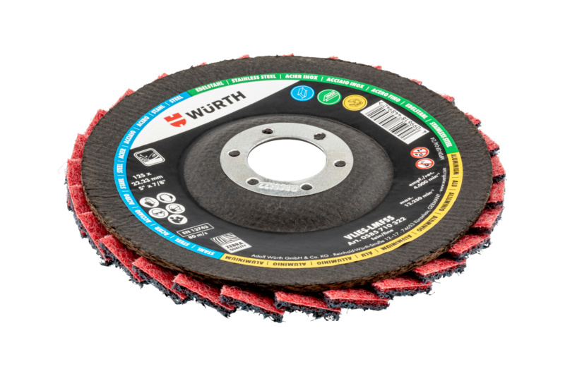 Vlies-Lamellenfächerschleifscheibe RED PERFECT 3D SHLFSHB-NYLVLI-FEIN-125X22,23M
