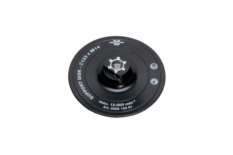 Haftteller Ø 125mm für Winkelschleifer mit Gewinde
