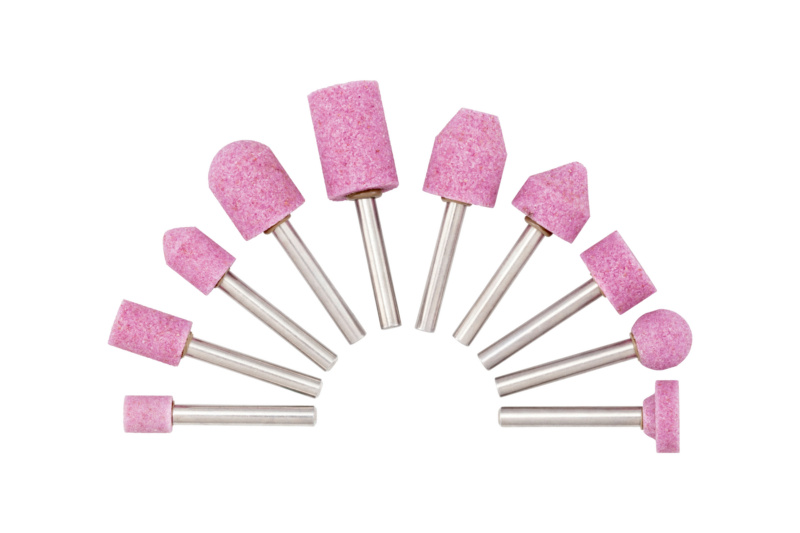 Schleifstift Sortiment Edelkorund rosa 10-teilig
