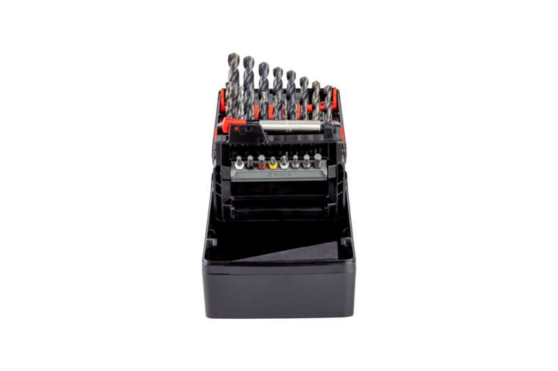 3-in-1-Sortiment BO-MET-SET-HSS-DIN338-N-130°-BIT-28TLG