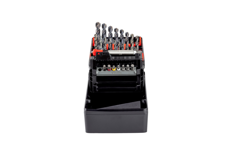 3-in-1-Sortiment BO-MET-SET-HSS-DIN338-N-130°-BIT-28TLG