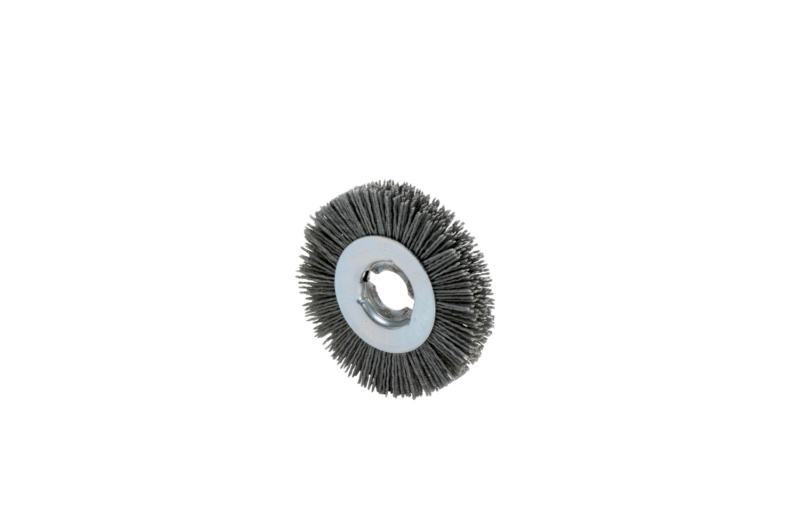 Satinierbürste Universal Ø100x12mm gewellt mit Bohrung