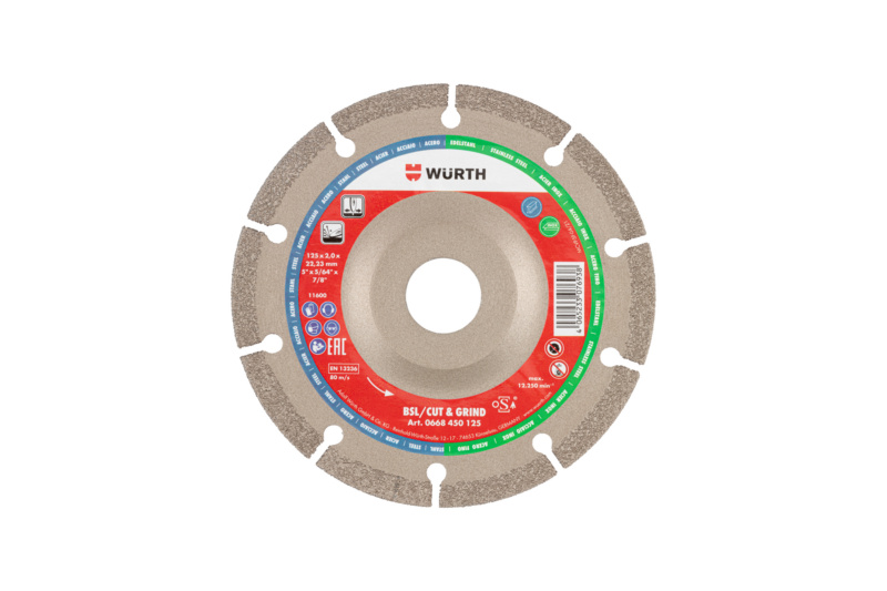 Diamantscheibe Cut & Grind BSL Metall TSHB-DIA-C&G-BSL-METALL-BO22,23-D125MM