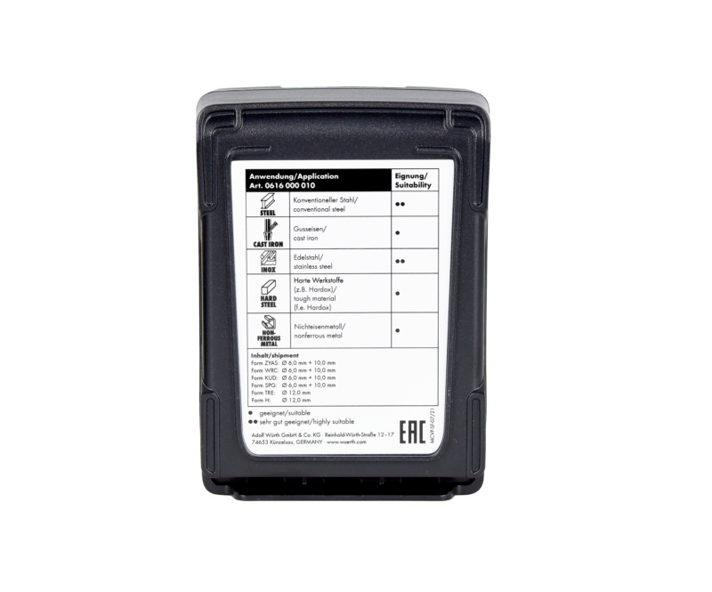 Hartmetall Frässtift Sortiment Zahnung MX 10-tlg.