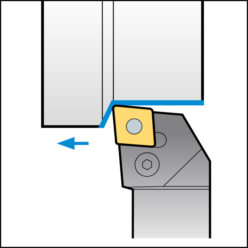 ISO-Klemmhalter mit P-Klemmsystem für CN Wendeschneidplatten