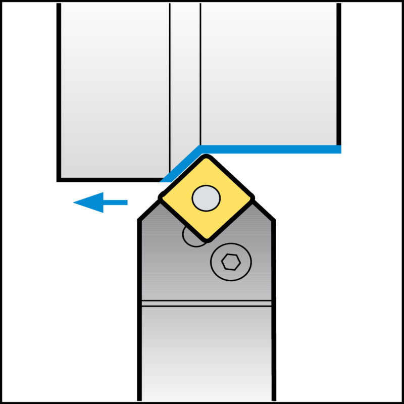 ISO-Klemmhalter mit P-Klemmsystem für CN Wendeschneidplatten