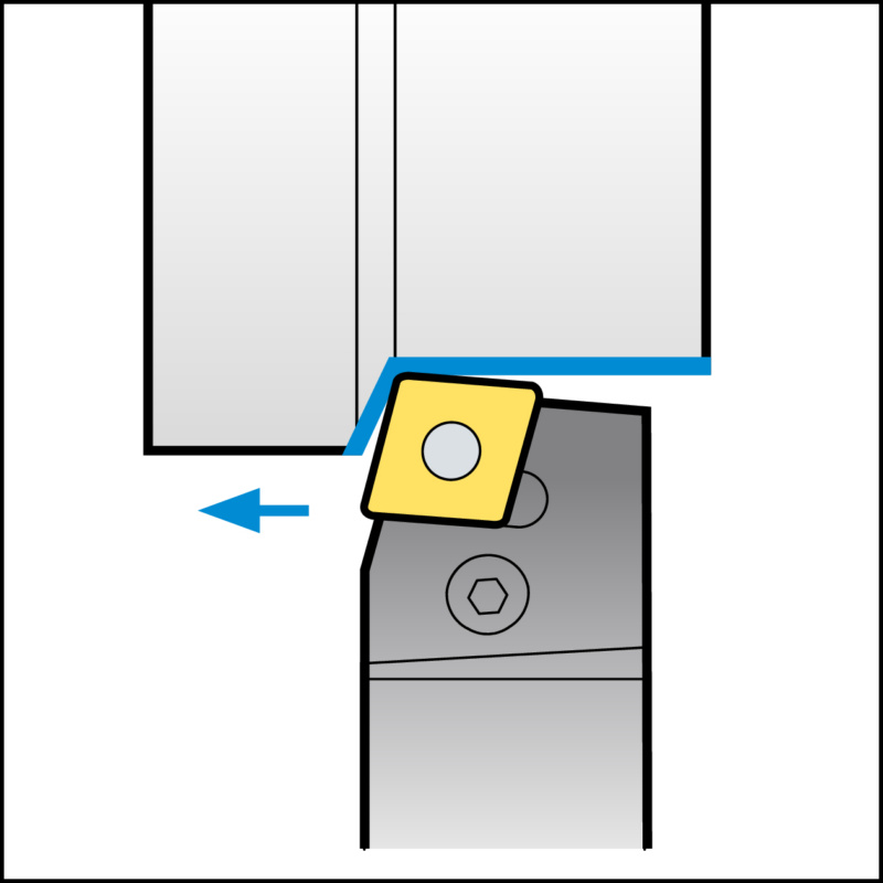 ISO-Klemmhalter mit P-Klemmsystem für CN Wendeschneidplatten