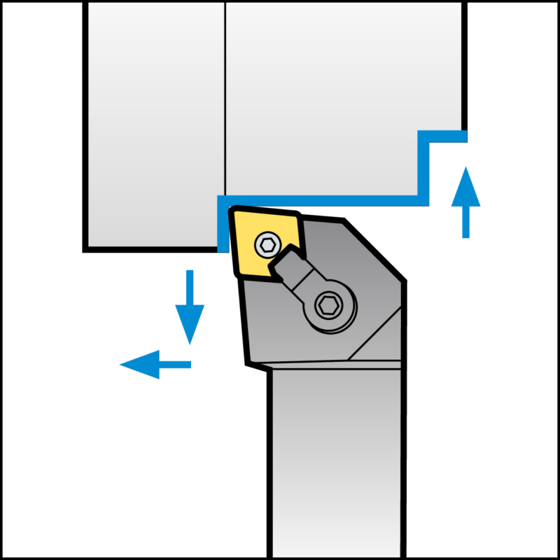 ISO-Klemmhalter mit M-Klemmsystem für CN Wendeschneidplatten