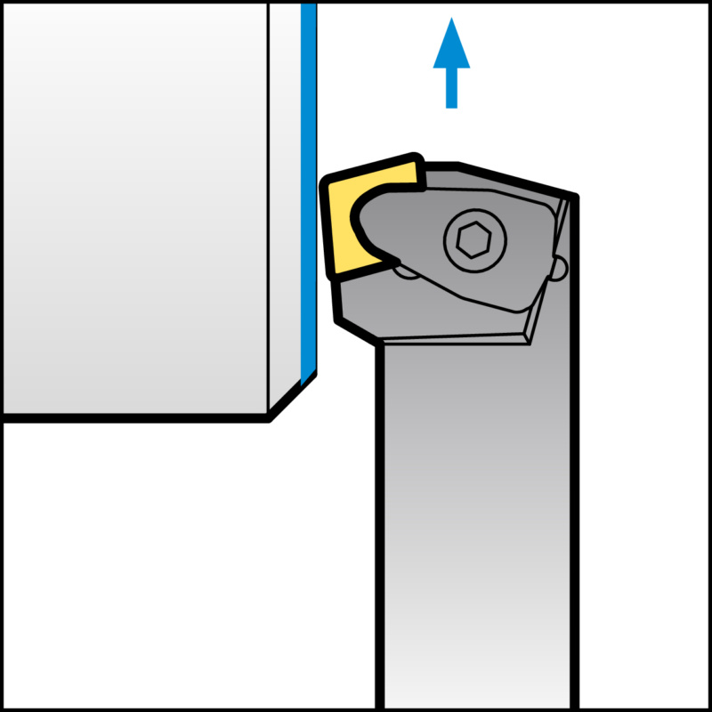 ISO-Klemmhalter mit D-Klemmsystem für CN Wendeschneidplatten