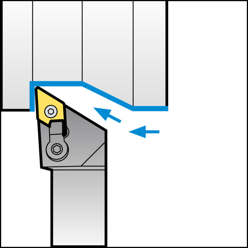 ISO-Klemmhalter mit M-Klemmsystem für DN Wendeschneidplatten