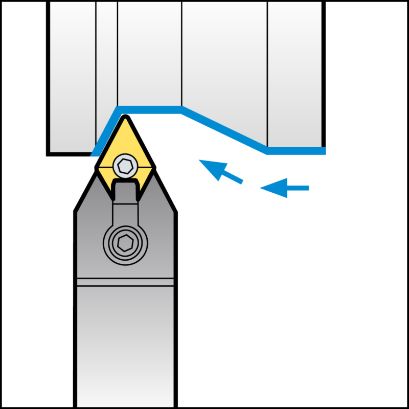 ISO-Klemmhalter mit M-Klemmsystem für DN Wendeschneidplatten