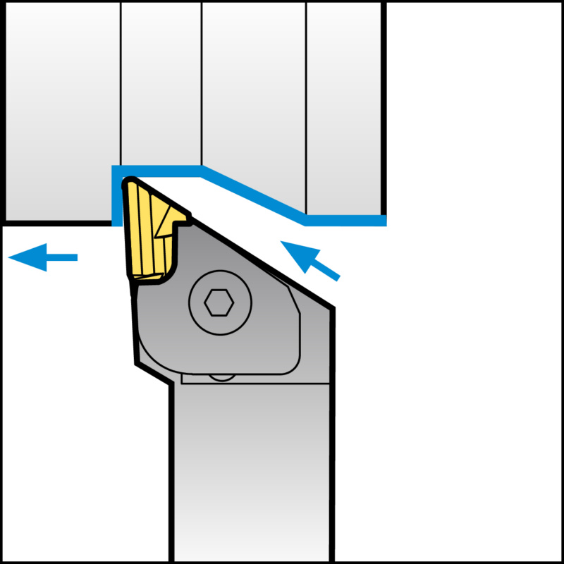 ISO-Klemmhalter mit C-Klemmsystem für KN Wendeschneidplatten