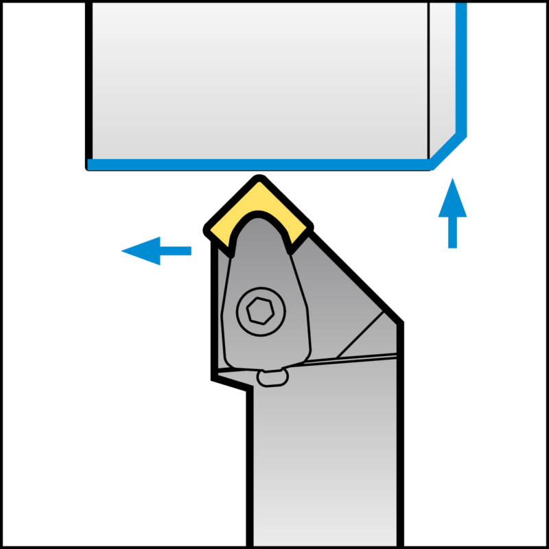 ISO-Klemmhalter mit D-Klemmsystem für SN Wendeschneidplatten