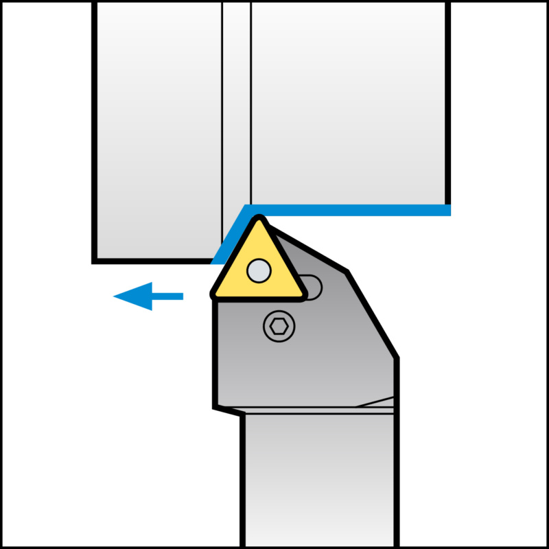 ISO-Klemmhalter mit P-Klemmsystem für TN Wendeschneidplatten