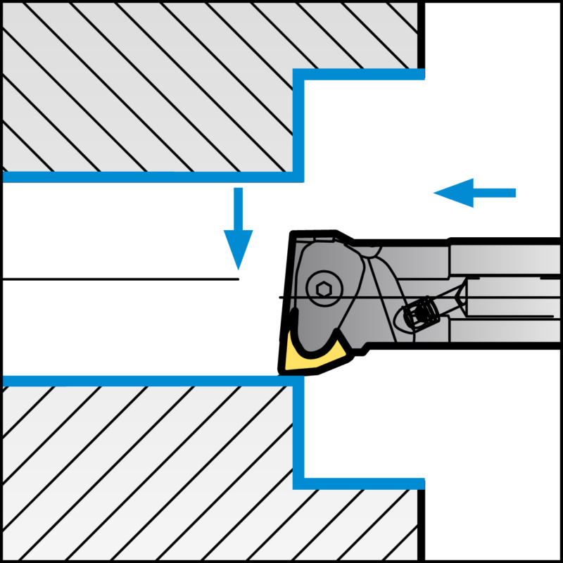 ISO-Klemmhalter mit D-Klemmsystem für WN Wendeschneidplatten