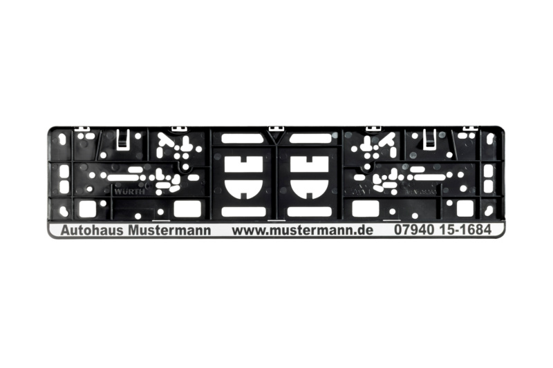 Kennzeichenbefestigung EASY bedruckt KSB-BEDR-EASY-SILBER-NEG-520MM