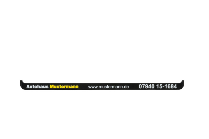 Leiste-Kennzeichenbefestigung Basixx bedruckt KSB-BEDR-LEISTE-BASIXX-2-FARBIG