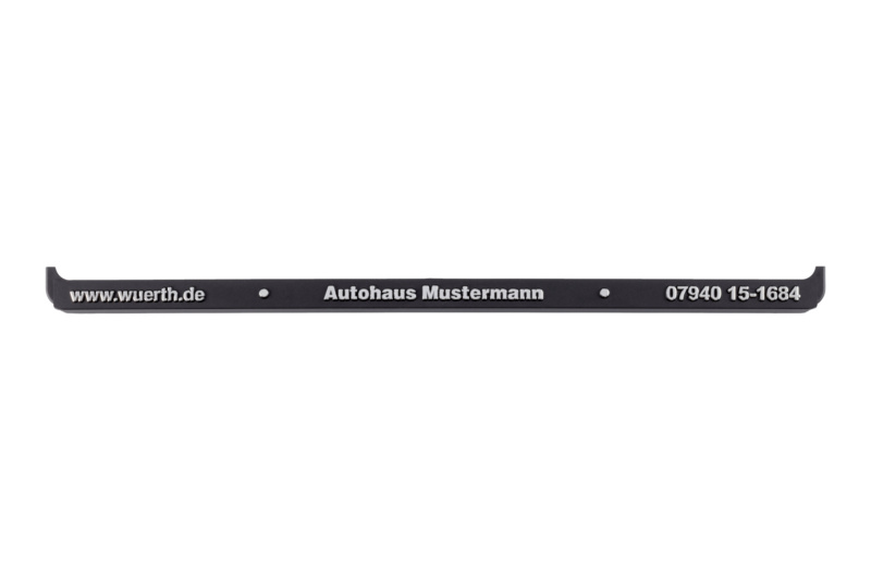 Leiste-Kennzeichenbefestigung Basixx bedruckt KSB-BEDR-LEISTE-BASIXX-CHROM-ERH