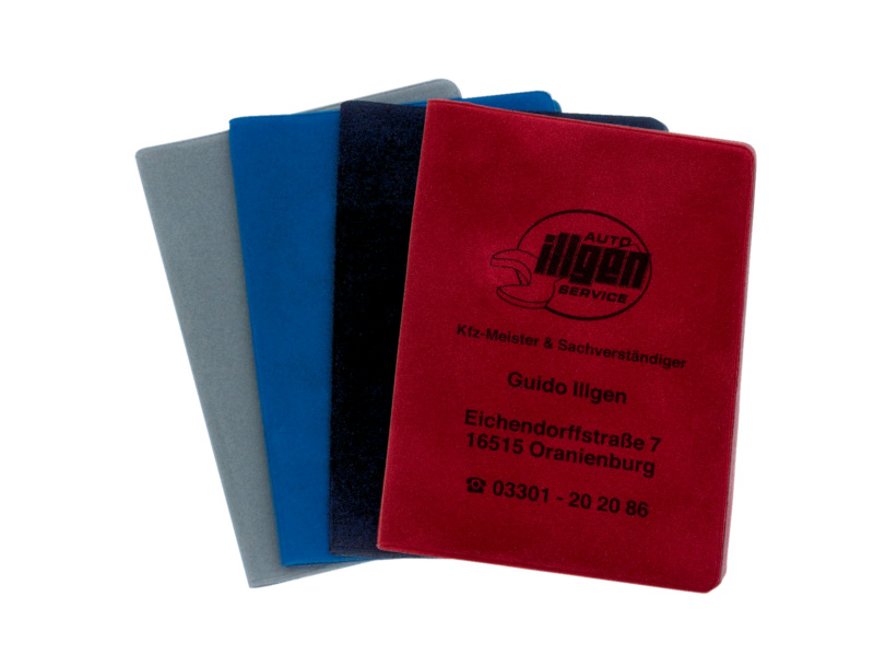 KFZ-Scheinmappe MAPPE-BEDR-VELOUR-PAKET-1FBG-100STK