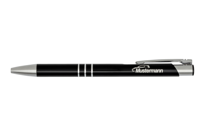 Kugelschreiber Shine graviert KULI-SHINE-SCHWARZ-GRAVUR
