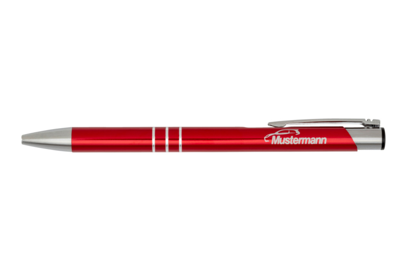 Kugelschreiber Shine graviert KULI-SHINE-ROT-GRAVUR