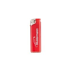 Feuerzeug mit Elektronik-Zündung FEURZG-BEDR-ELEKTRO-ROT-1FARB-1STG