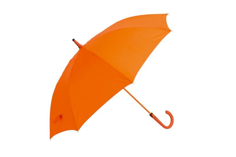 Stockregenschirm mit Automatiköffnung REGSHIRM-BEDR-STOCK-ORANGE-1FARB-1SEGMNT