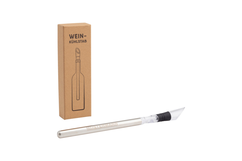 Weinkühlstab mit integriertem Ausgiesser WEINKUEHLSTAB-GRAVUR
