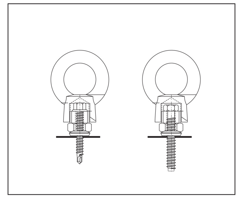 Gerüstanker M16x17 für den Metallleichtbau GA