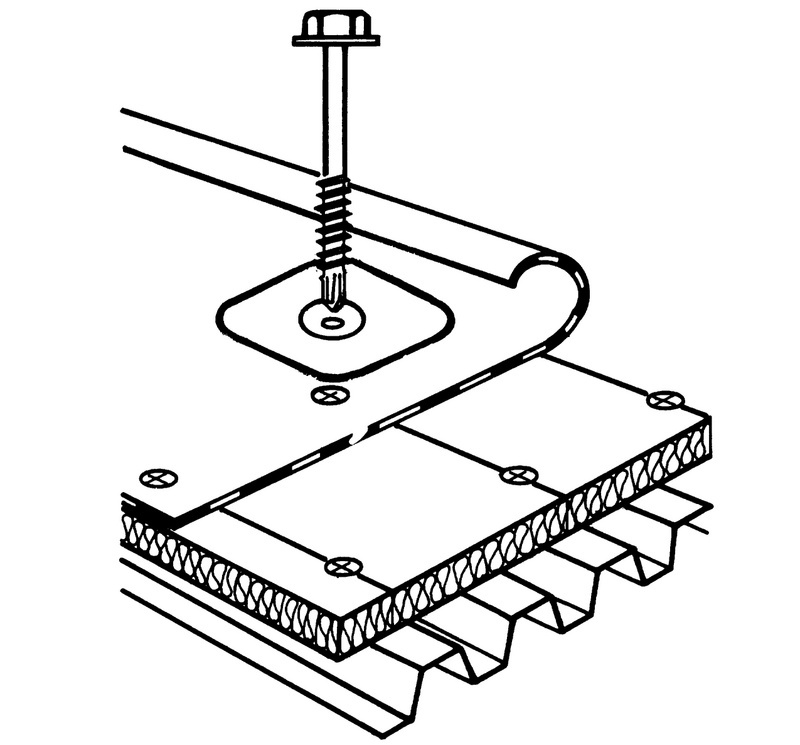 Dachbauschraube 4,8 x 100 mit Sechskantkopf und Bohrspitze pias