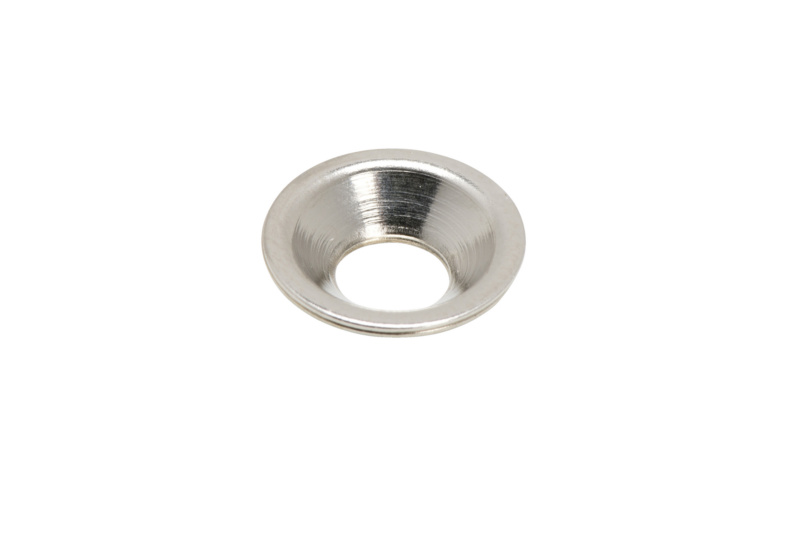 Rosette Form 3 4,3 mm Messing, vernickelt (E2J)