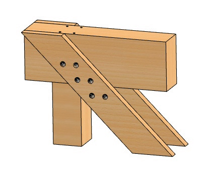 Winkelscheibe 45° 8,5xd25mm für Hartholz