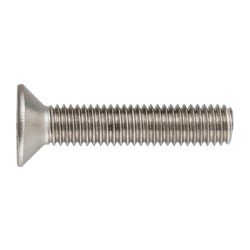 Senkschraube mit Innensechskant M6 x 25 ISO 10642, Edelstahl A2-070, blank