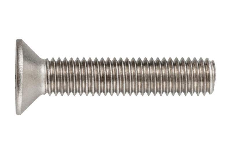 Senkschraube mit Innensechskant M8 x 16 ISO 10642, Edelstahl A2-070, blank