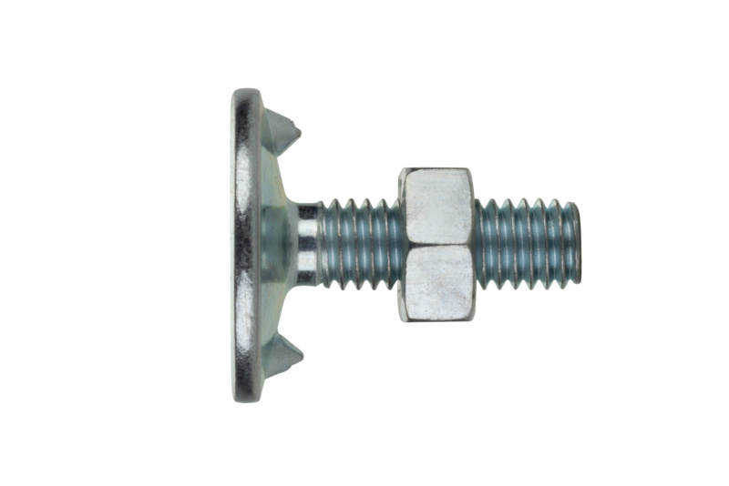 Tellerschraube M8 x 25 DIN 15237, Stahl 4.6, verzinkt blau passiviert (A2K)