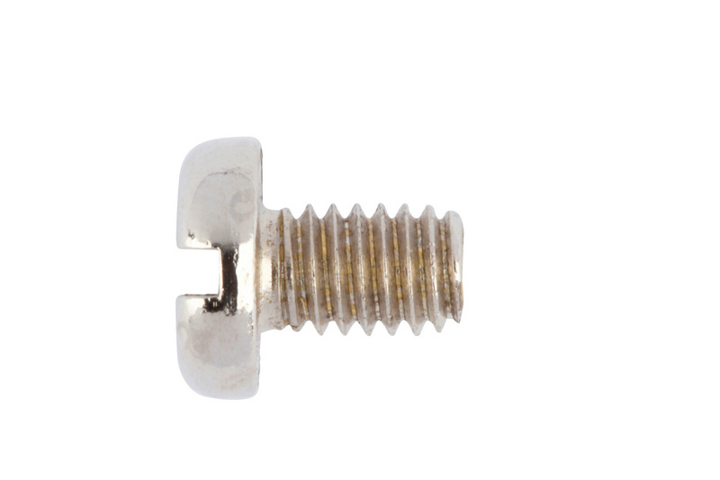 Flachkopfschraube mit Schlitz M4 x 65 DIN 85, Messing, vernickelt (E2J)