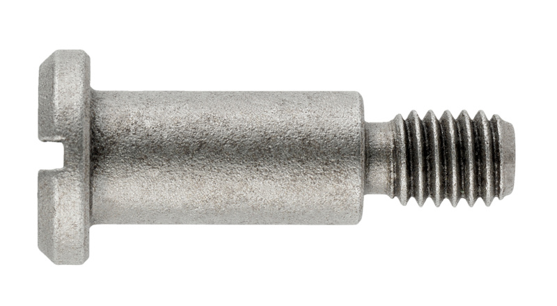 Flachkopfschraube mit Schlitz und Ansatz M5 x 6 Form B - mit Freistich