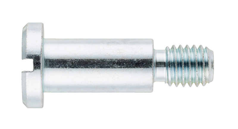 Flachkopfschraube mit Schlitz und Ansatz M3 x 1,6 Form B - mit Freistich