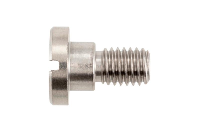 Flachkopfschraube mit Schlitz und Ansatz M6 x 16 Form B - mit Freistich