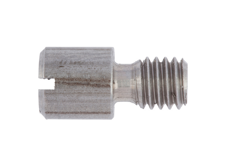 Zapfenstift mit Gewinde und Schlitz DIN 927, Stahl, blank